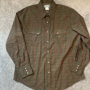Wrangler snap dress shirt